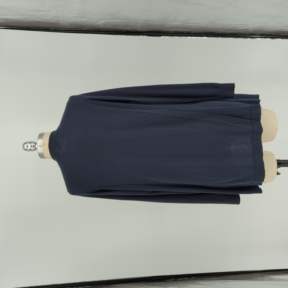 Vince Wool Knit Cardigan Blue M minimalist contemporary Business casual fall - Picture 2 of 8